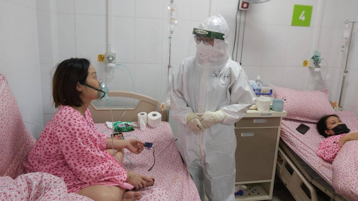 Cận cảnh nơi điều trị thai phụ mắc Covid-19 tại Hà Nội 2