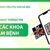 DANH MỤC THÔNG TIN TẠI CÁC KHOA KHÁM BỆNH