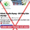 THÔNG BÁO LỪA ĐẢO MẠO DANH BỆNH VIỆN PHỤ SẢN HÀ NỘI 