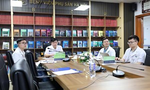 Bệnh viện Phụ Sản Hà Nội tổ chức hội chẩn tư vấn khám, chữa bệnh từ xa với sự tham gia của 40 điểm cầu.