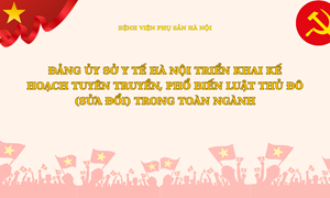 ĐẢNG ỦY SỞ Y TẾ HÀ NỘI TRIỂN KHAI KẾ HOẠCH TUYÊN TRUYỀN, PHỔ BIẾN LUẬT THỦ ĐÔ (SỬA ĐỔI) TRONG TOÀN NGÀNH