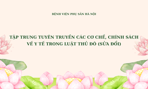 Tập trung tuyên truyền các cơ chế, chính sách về y tế trong Luật Thủ đô (sửa đổi)