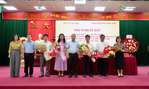 Bệnh viện Phụ Sản Hà Nội ký kết hỗ trợ chuyên môn với y tế cơ sở phường Phú Diễn