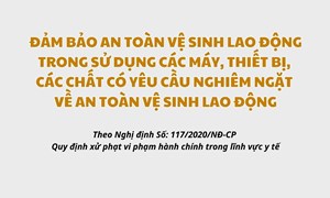 Đảm bảo an toàn vệ sinh lao động trong sử dụng các máy, thiết bị, các chất có yêu cầu nghiêm ngặt về an toàn vệ sinh lao động