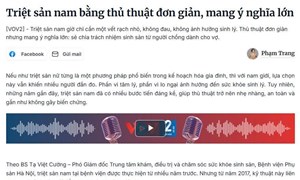 Triệt sản nam bằng thủ thuật đơn giản, mang ý nghĩa lớn