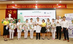 Bệnh viện Phụ sản Hà Nội thực hiện hiệu quả việc vệ sinh bàn tay trong kiểm soát nhiễm khuẩn bệnh viện