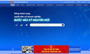 Tổ chức, cá nhân có nhu cầu được khai thác thông tin miễn phí trên Cổng Pháp luật quốc gia