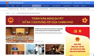 Phát triển Cổng Pháp luật quốc gia – Bước đột phá trong chuyển đổi số lĩnh vực pháp luật, nâng cao khả năng tiếp cận pháp luật của người dân và doanh nghiệp