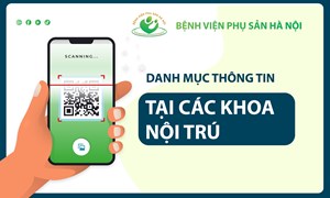 DANH MỤC THÔNG TIN TẠI CÁC KHOA NỘI TRÚ 