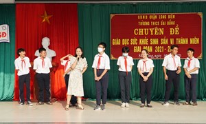 Truyền thông giáo dục sức khoẻ sinh sản vị thành niên tại trường THCS Sài Đồng