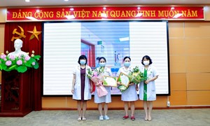 Bệnh viện phụ sản Hà Nội tri ân “chiến sỹ áo trắng” kiên cường chống dịch