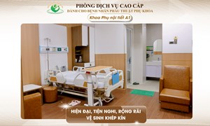 PHÒNG DỊCH VỤ CHO BỆNH NHÂN PHẪU THUẬT PHỤ KHOA: Hiện đại, rộng rãi, tiện nghi với 3 mức giá, đa dạng lựa chọn