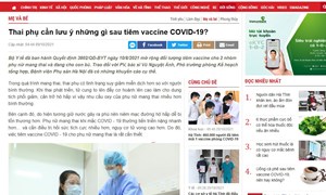 Thai phụ cần lưu ý những gì sau tiêm vaccine COVID-19?