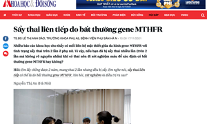 Sẩy thai liên tiếp do bất thường gene MTHFR