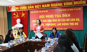 Nâng cao nhận thức về văn hóa ứng xử trong nữ cán bộ, công chức, viên chức, lao động Thủ đô