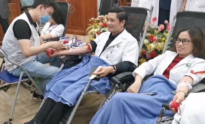Ngày hội hiến máu tình nguyện - Bệnh viện Phụ Sản Hà Nội