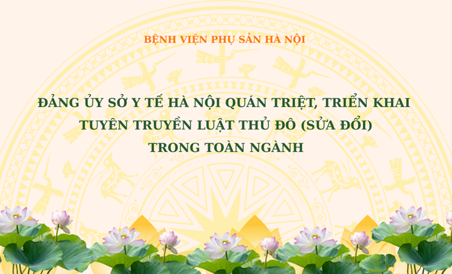 Đảng ủy Sở Y tế Hà Nội quán triệt, triển khai tuyên truyền Luật Thủ đô (sửa đổi) trong toàn ngành