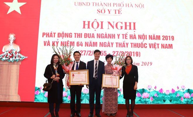 Ngành Y tế Hà Nội phát động phong trào thi đua năm 2019 và kỷ niệm 64 năm ngày Thầy thuốc Việt Nam