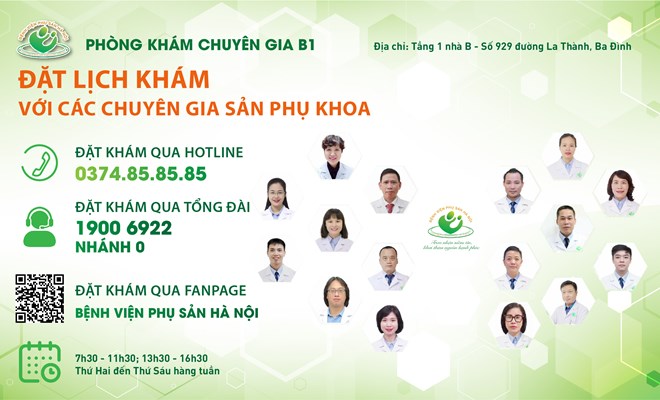 Đặt lịch hẹn khám với chuyên gia 