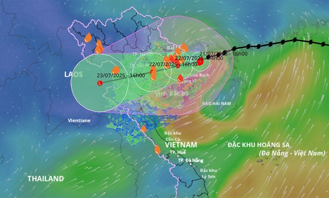 Bão số 3 Wipha cách Quảng Ninh 100km, dự báo giật cấp 14 trước khi đổ bộ