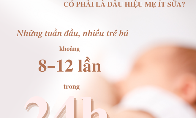 Trẻ bú liên tục có phải là dấu hiệu mẹ ít sữa?
