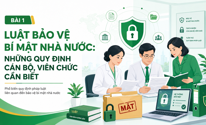 LUẬT BẢO VỆ BÍ MẬT NHÀ NƯỚC: NHỮNG QUY ĐỊNH CÁN BỘ, VIÊN CHỨC CẦN BIẾT