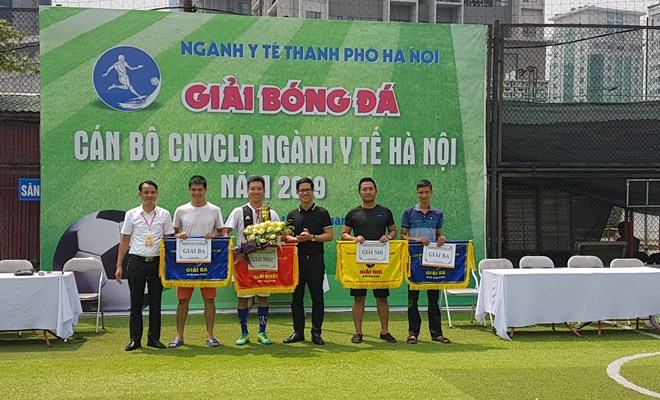 Chung kết giải bóng đá cán bộ CNVCLĐ ngành Y tế Hà Nội năm 2019