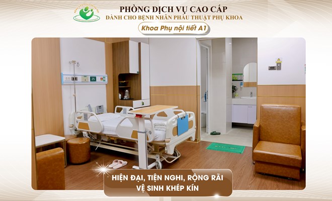 PHÒNG DỊCH VỤ CHO BỆNH NHÂN PHẪU THUẬT PHỤ KHOA: Hiện đại, rộng rãi, tiện nghi với 3 mức giá, đa dạng lựa chọn