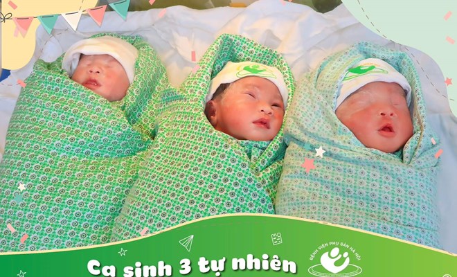 Chúc mừng ca sinh 3 tại Bệnh viện Phụ Sản Hà Nội