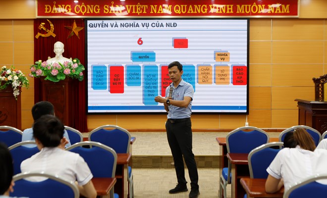 Tăng cường công tác huấn luyện an toàn vệ sinh lao động tại Bệnh viện Phụ Sản Hà Nội.