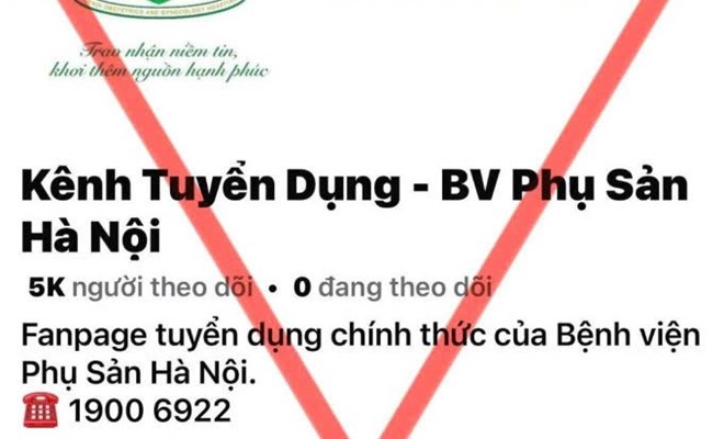 THÔNG BÁO LỪA ĐẢO MẠO DANH BỆNH VIỆN PHỤ SẢN HÀ NỘI 