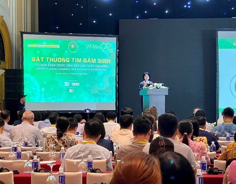 Tiến sĩ Trần Thị Nhị Hà, Giám đốc Sở Y tế Hà Nội phát biểu tại hội nghị